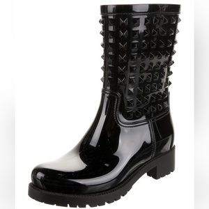 Valentino rockstud rain boots